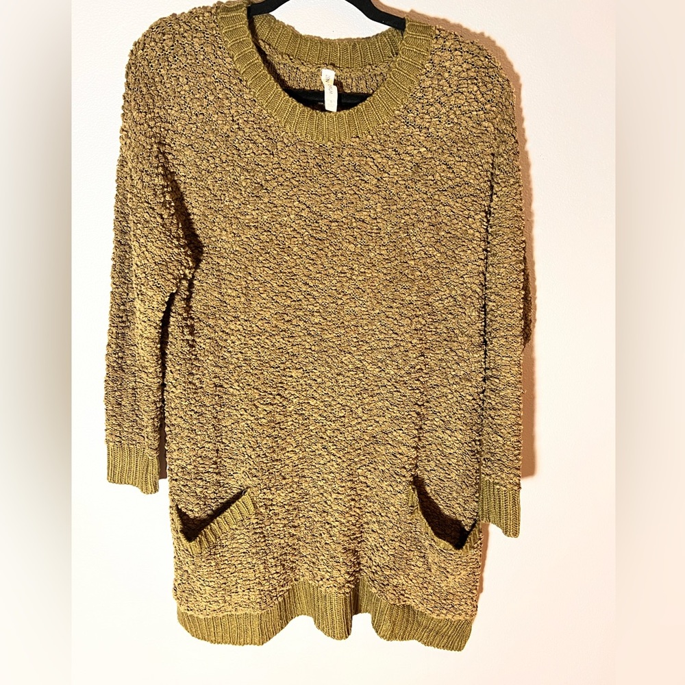 Zenana Premium Olive Tunic Sweater Sz S